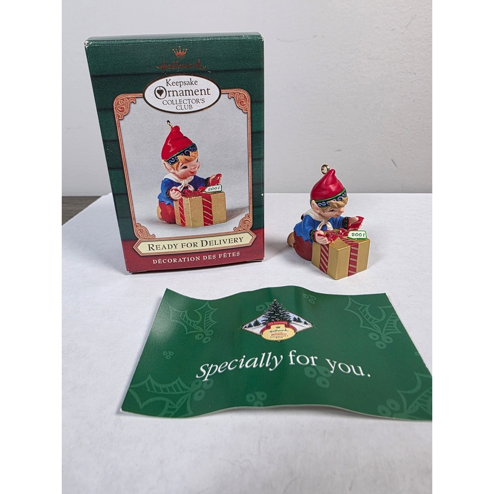 Ready for Delivery - Vintage 2001 Hallmark Keepsake Collector's Club Ornament